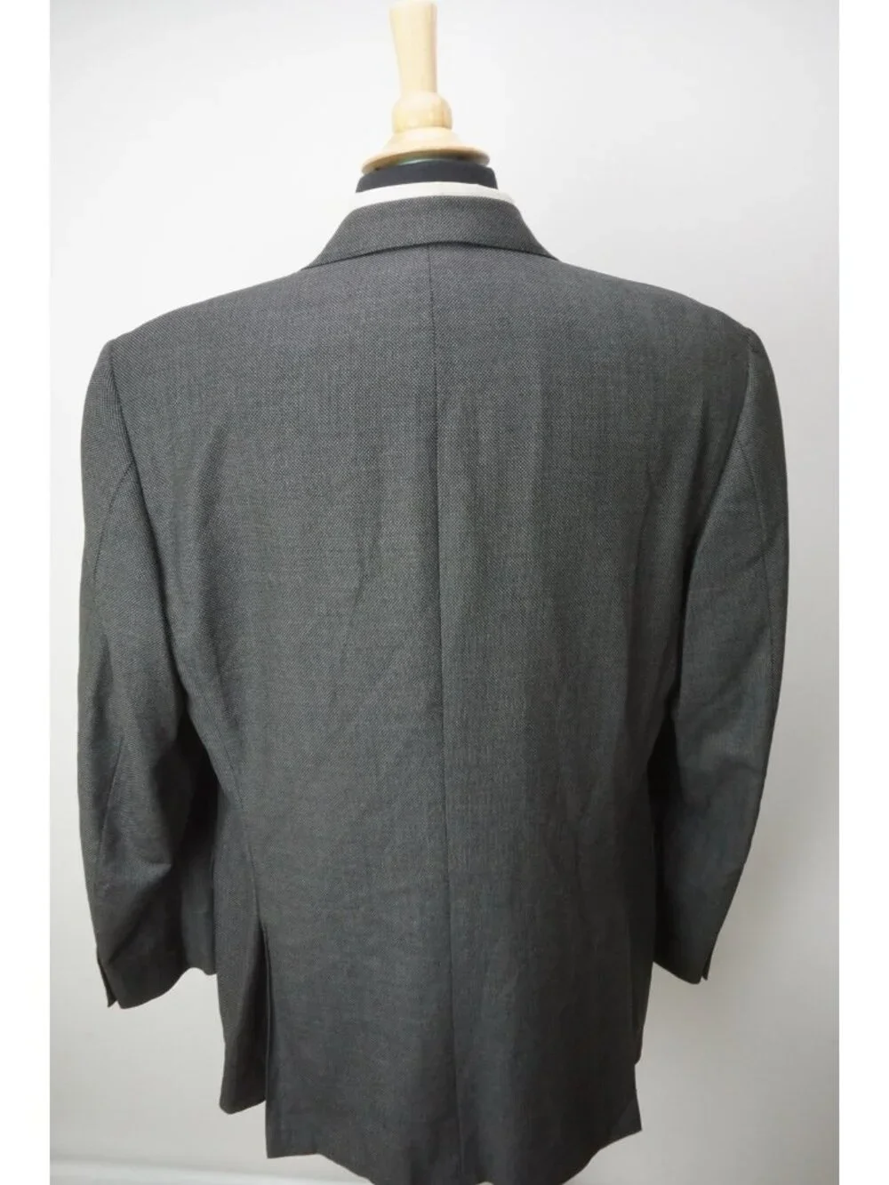 Canali Gray Nailhead Woven S120s Wool Sport Coat Jacket Sz 44L